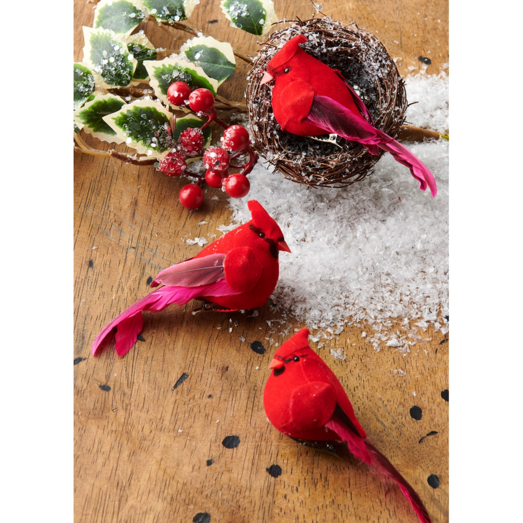 Clip on Cardinal Ornament