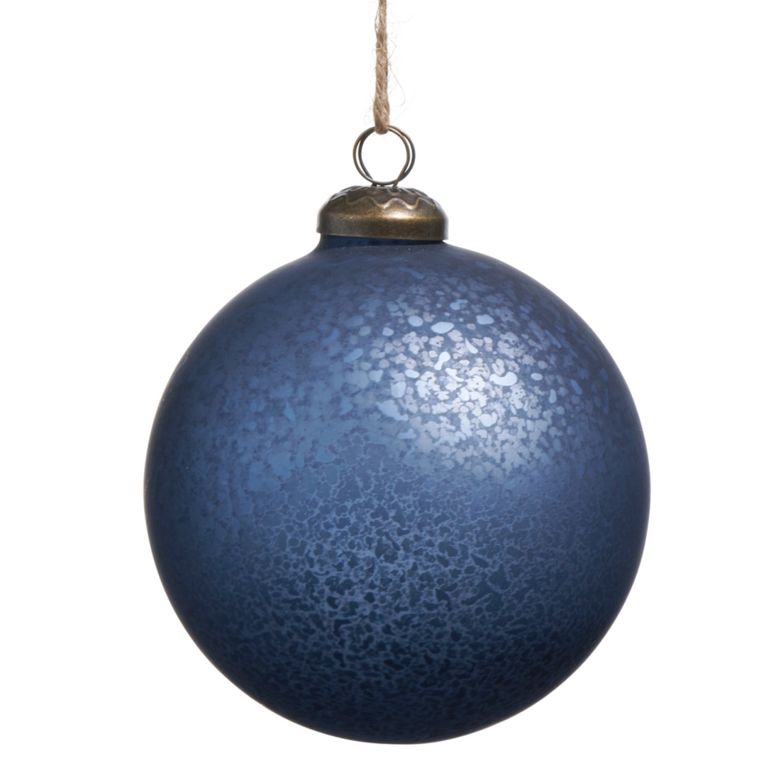 Blue Mercury Glass Ornament