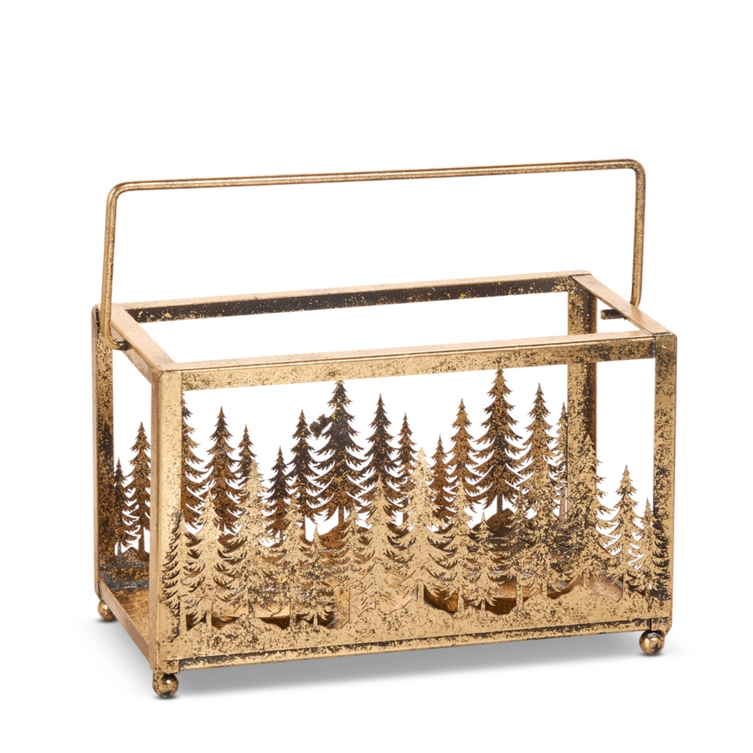 Gold Scenic Tree Lantern