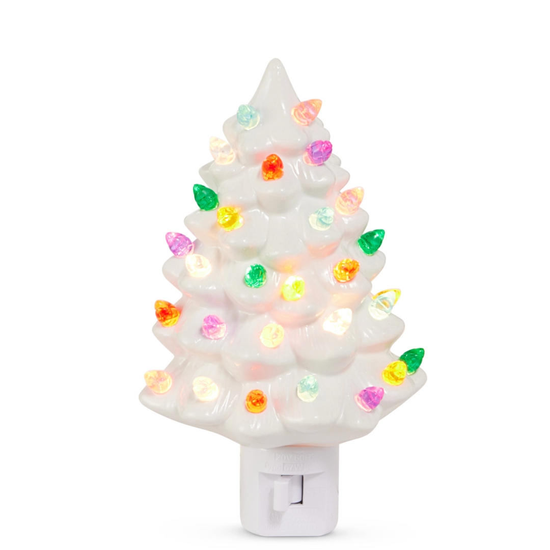 Vintage White Tree Night Light