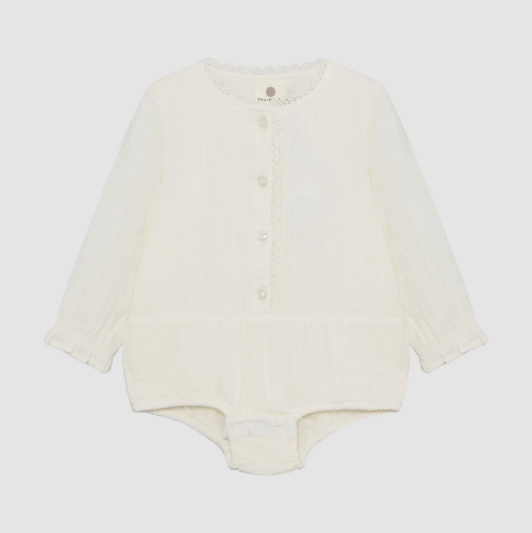Lace Trim Romper