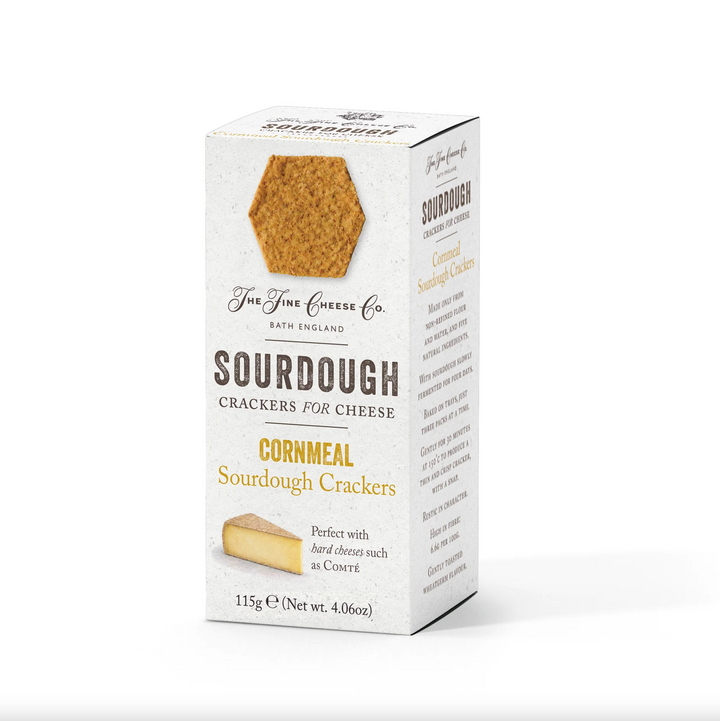 Cornmeal Sourdough Crackers
