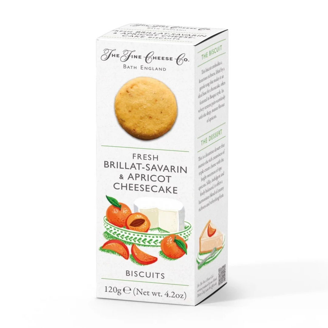 Fresh Brillat Savarin &amp; Apricot Cheesecake Biscuits