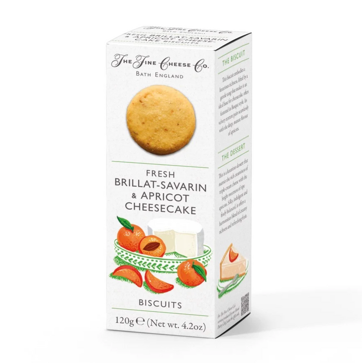 Fresh Brillat Savarin &amp; Apricot Cheesecake Biscuits