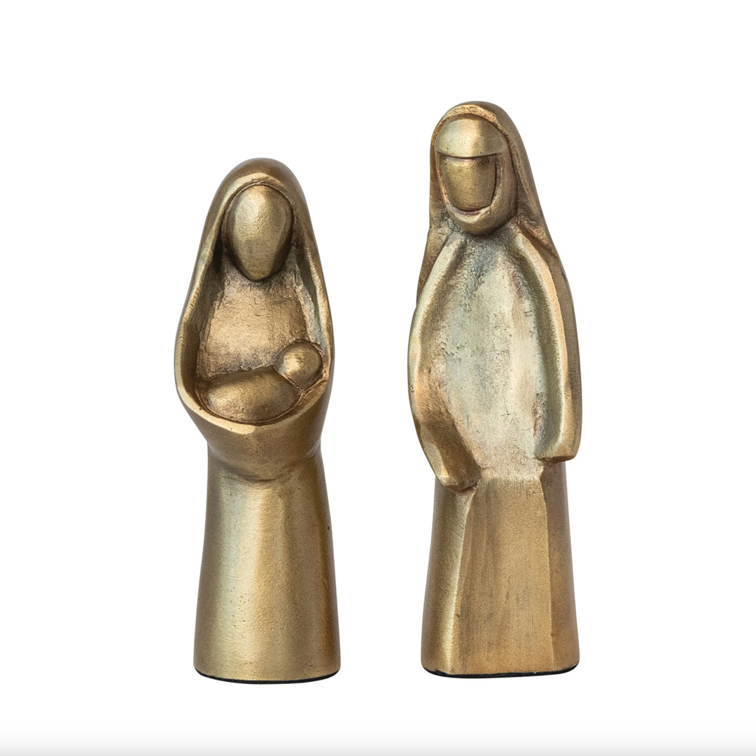 Cast Aluminum Holy Family (SetOf2)