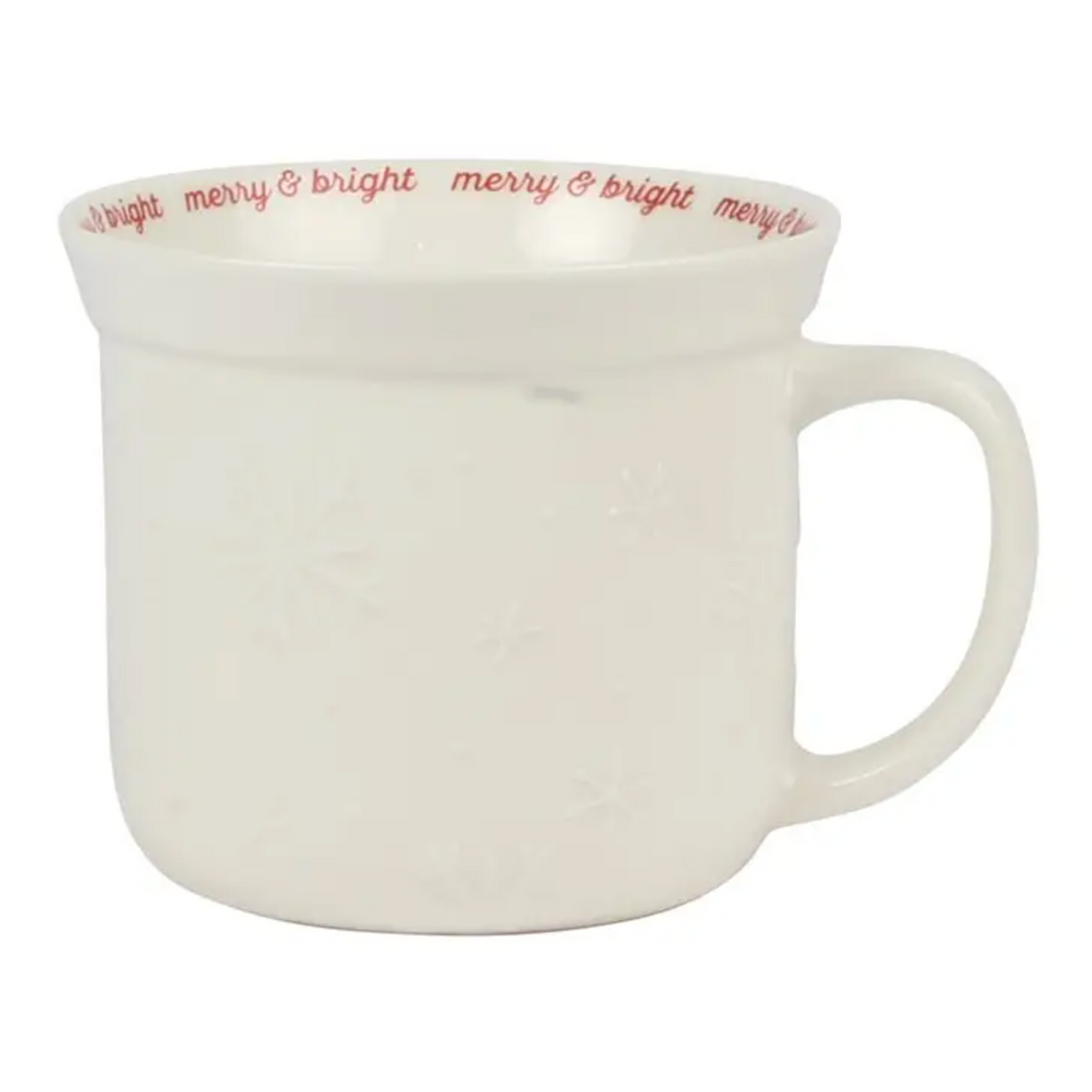 Snowflake Oversized Soup Mug