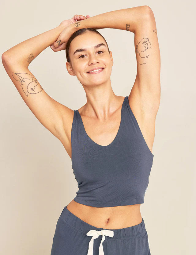 Built in bra crop top online