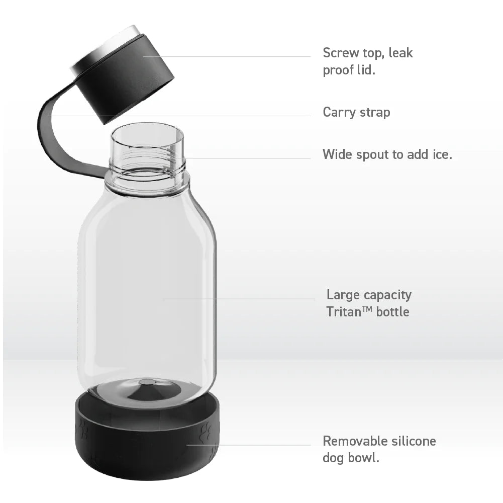 Human + Dog Bowl Water Bottle Lite