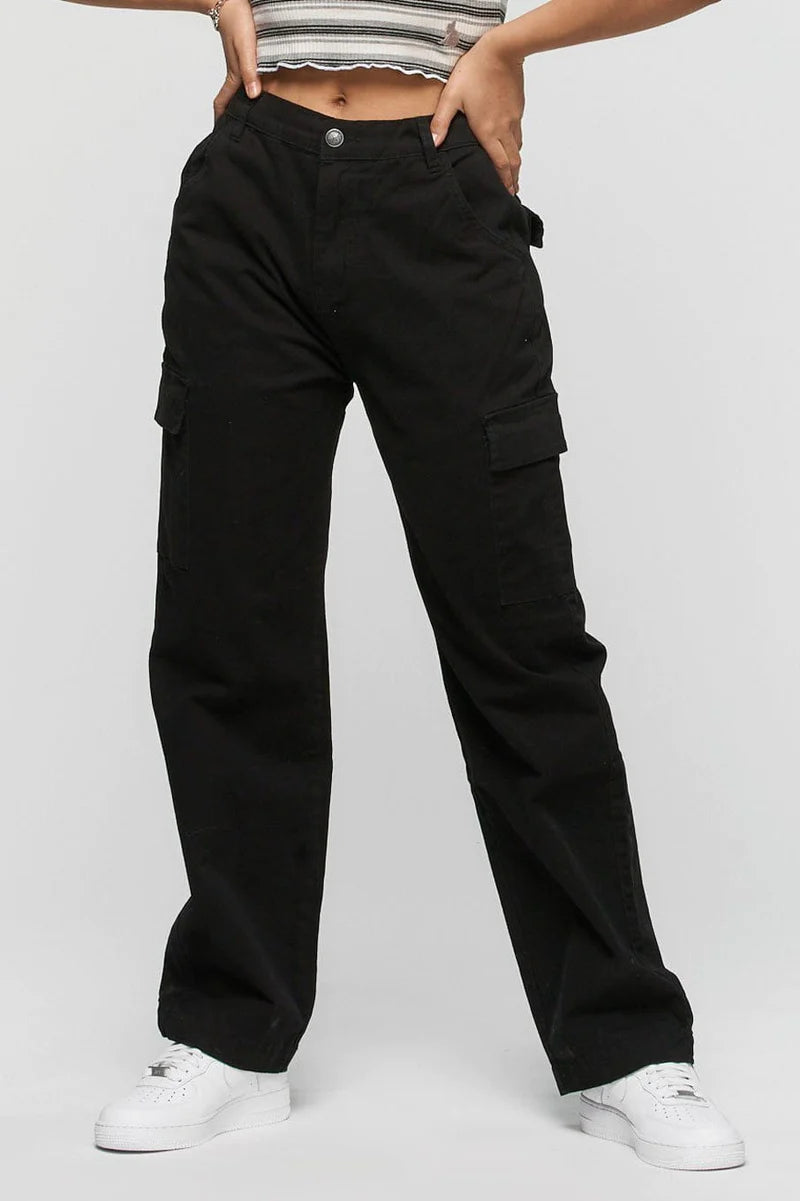 Straight Cut Cargo Pants