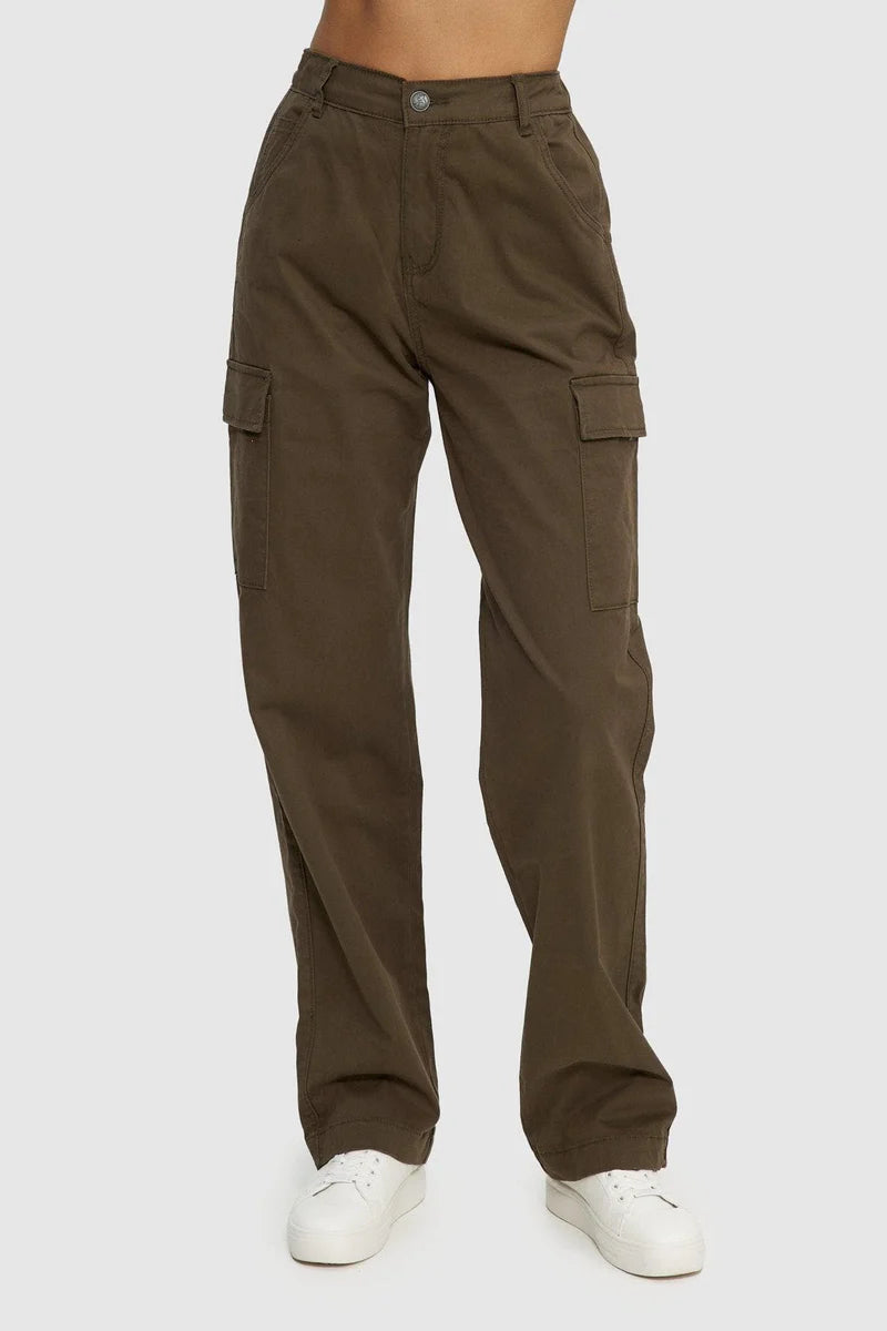 Straight Cut Cargo Pants