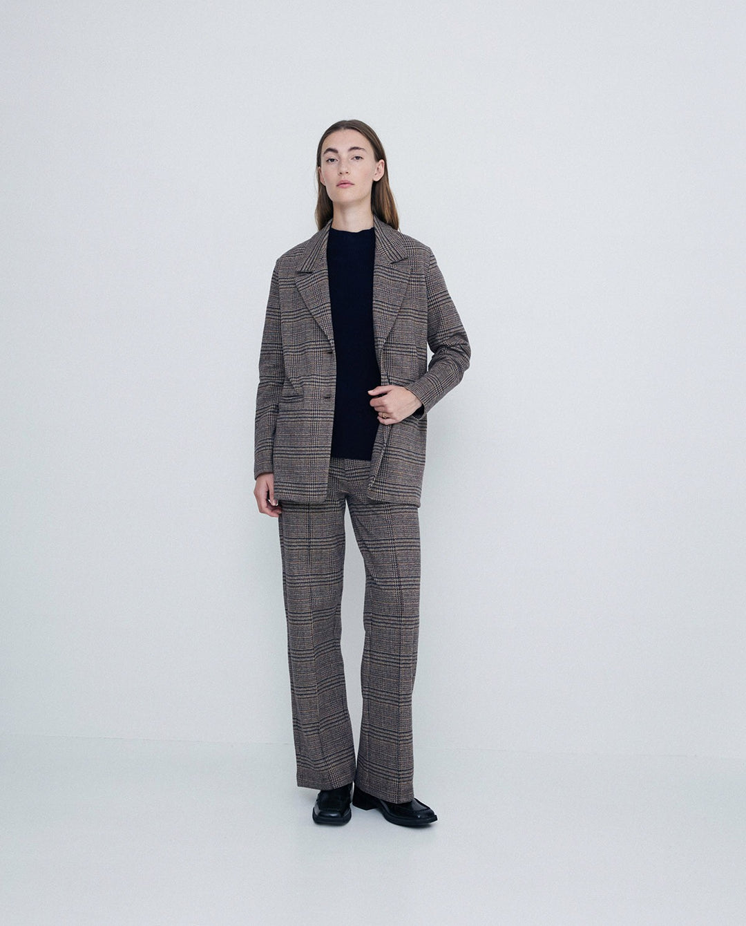 Plaid Suit Trousers