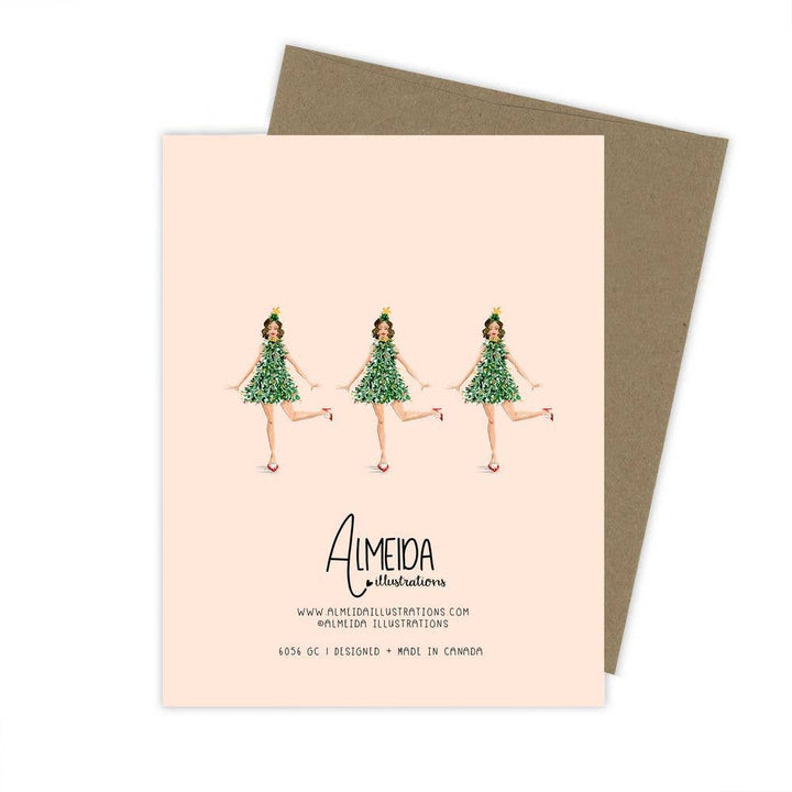 Jingle Dress Christmas Greeting Card