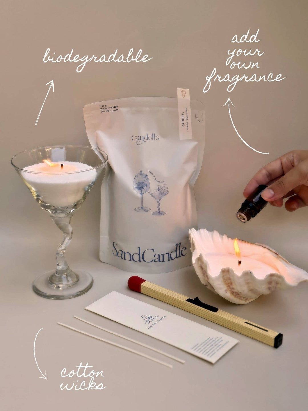 Sand Candles - Unscented