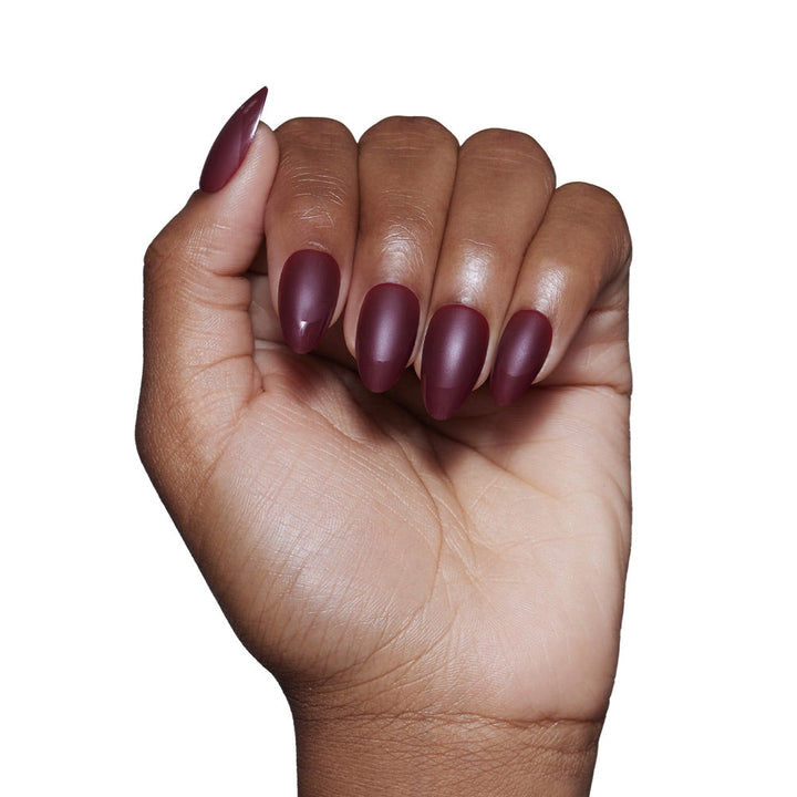 Merlot Press-On Nails | Short Almond