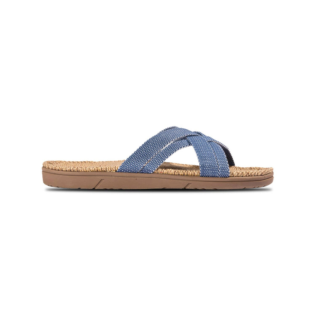 Shangies Women #1 Jute Sandal – Blue Dots