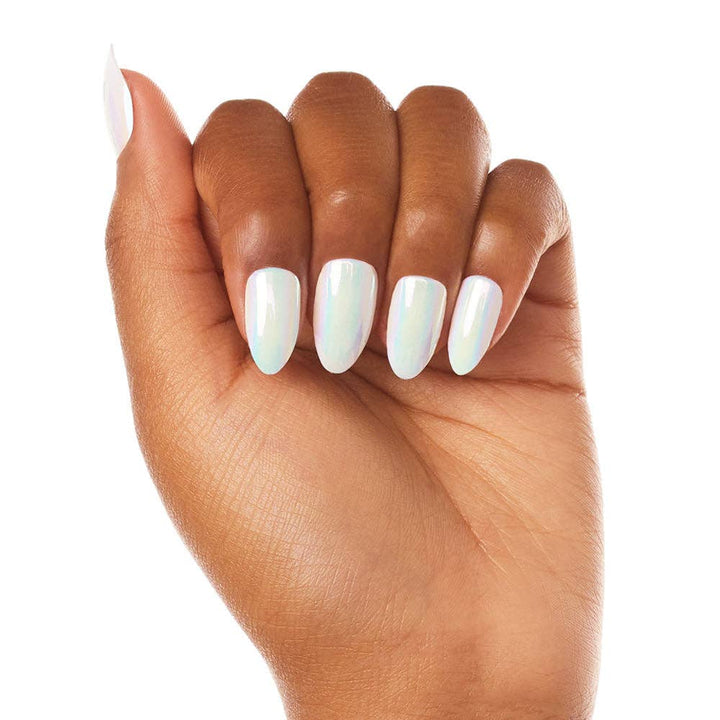 Moonlight Press-On Nails|Pearlescent White
