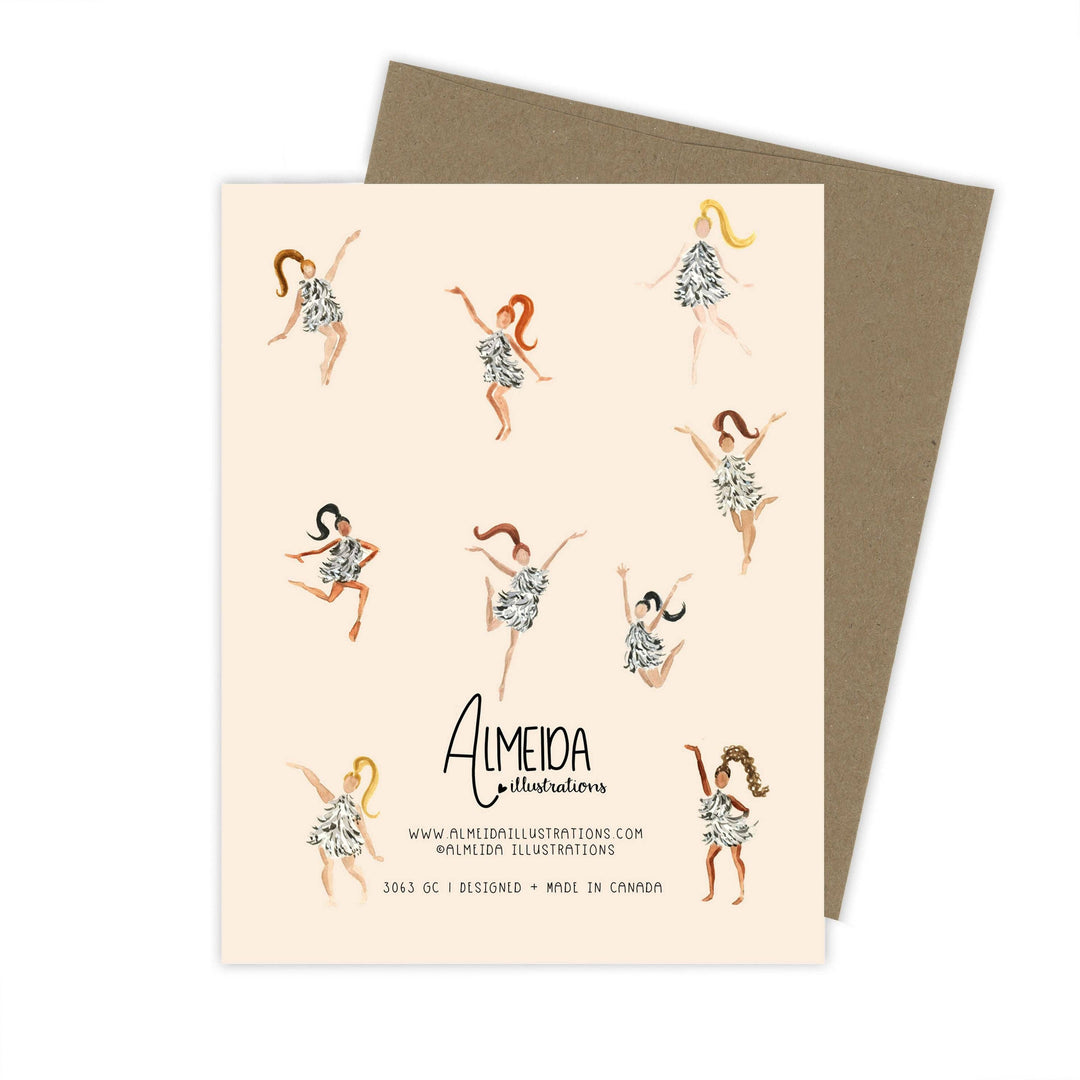 Birthday Disco Girls Card