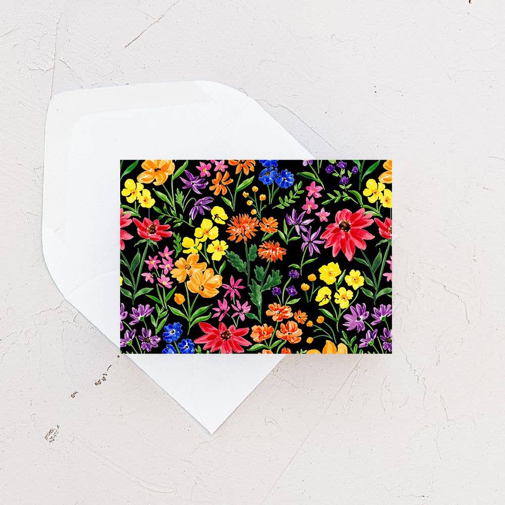 Contrast Wildflowers Mini Card