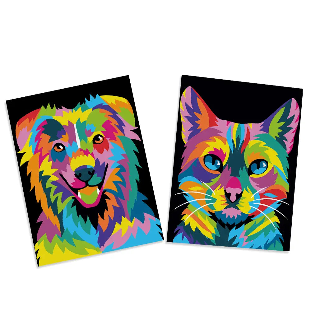 Cat & Dog - Diy Paint By Numbers Kit