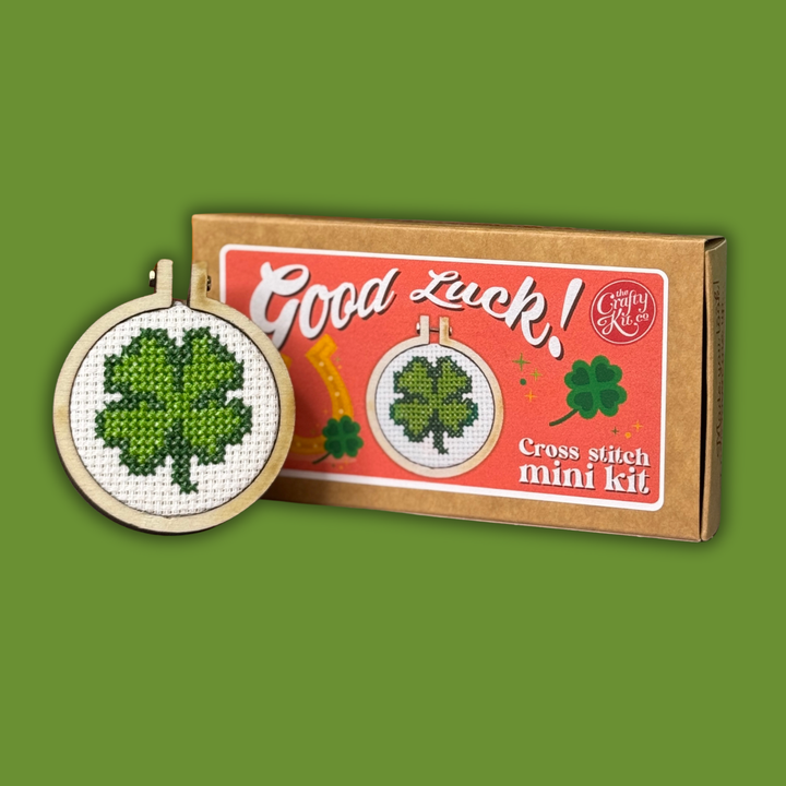 Good Luck! Mini Cross Stitch Kit