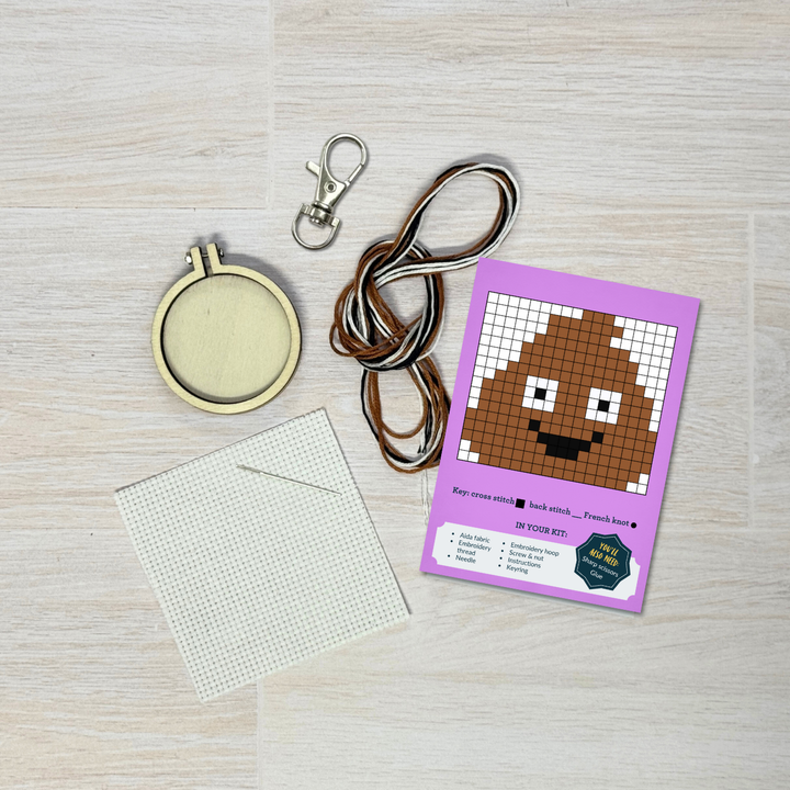 S**t Happens! Mini Cross Stitch Kit