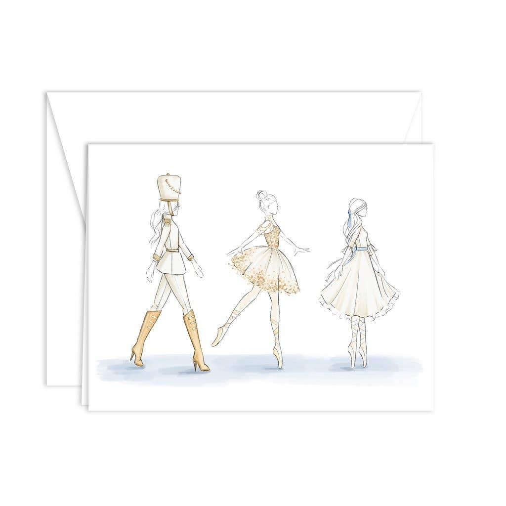 The Nutcracker Ballerina Christmas Greeting Card