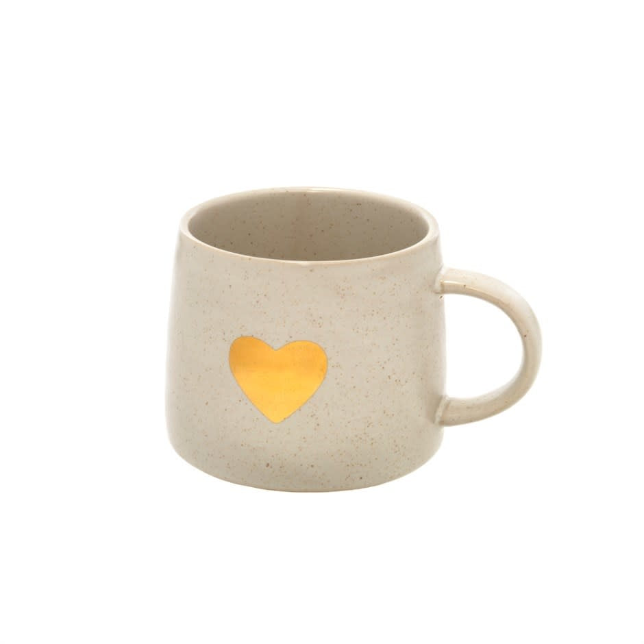 Gold Heart Mug