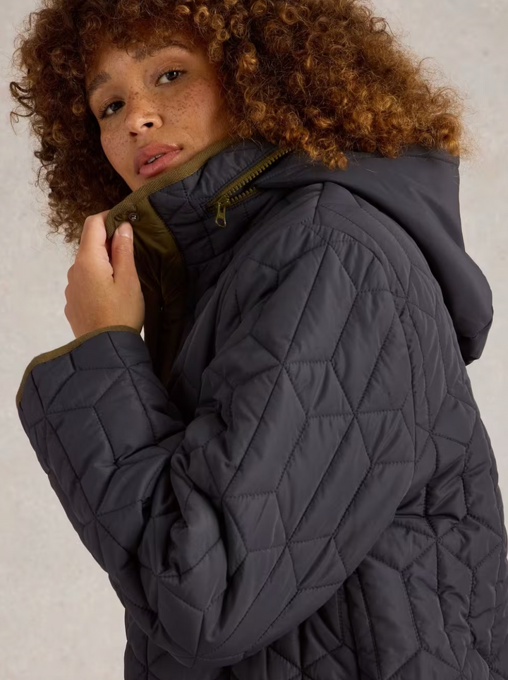 Carmel Borg Lined Quilted Coat