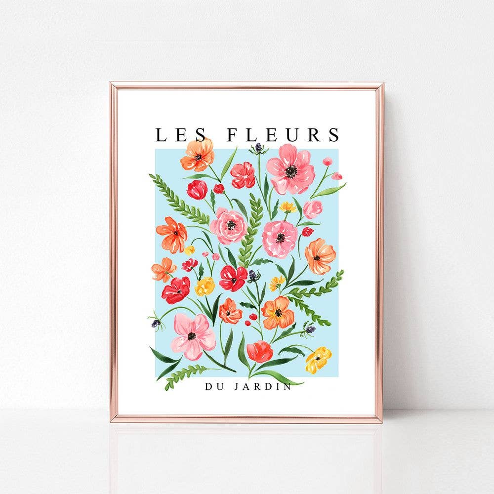 Les Fleurs Watercolor Art Print