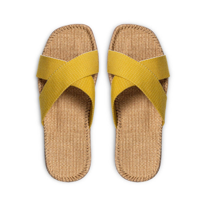 Shangies Unisex Jute Sandal – Mellow Maize (Yellow)