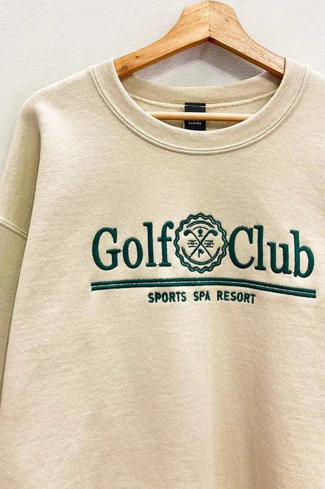 Golf Club Embroidered Sweatshirt