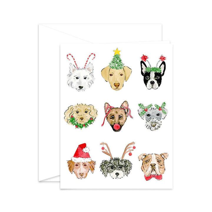 Merry Dogs Christmas Greeting Card