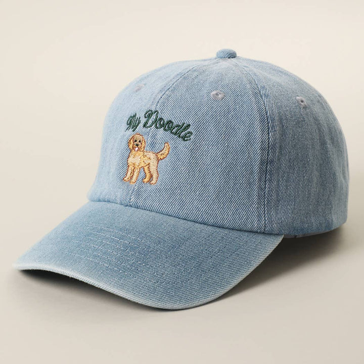 My Doodle Denim Baseball Cap