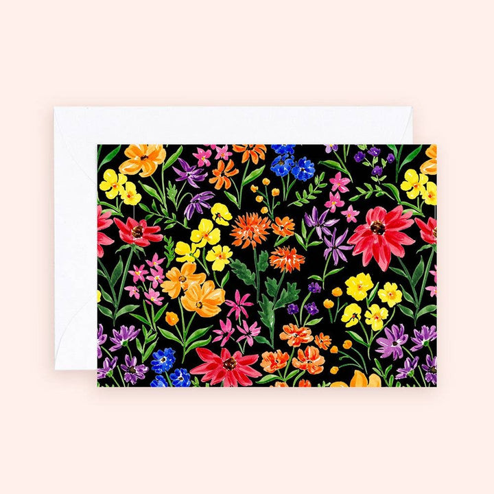 Contrast Wildflowers Mini Card