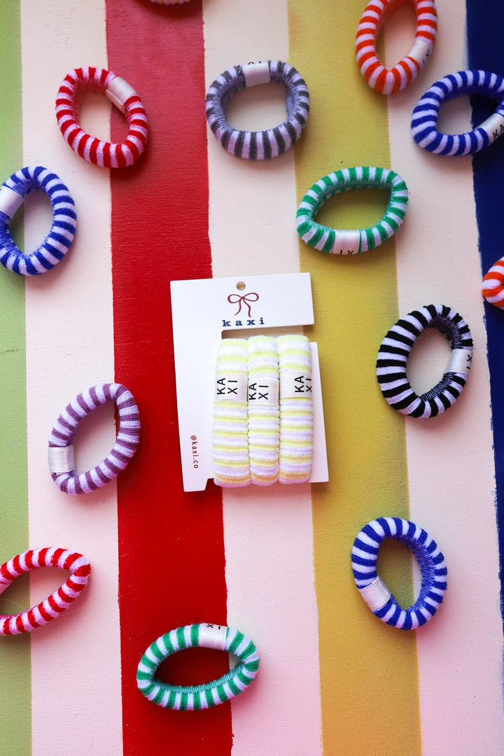 Striped Hair Ties (Pack of 3)