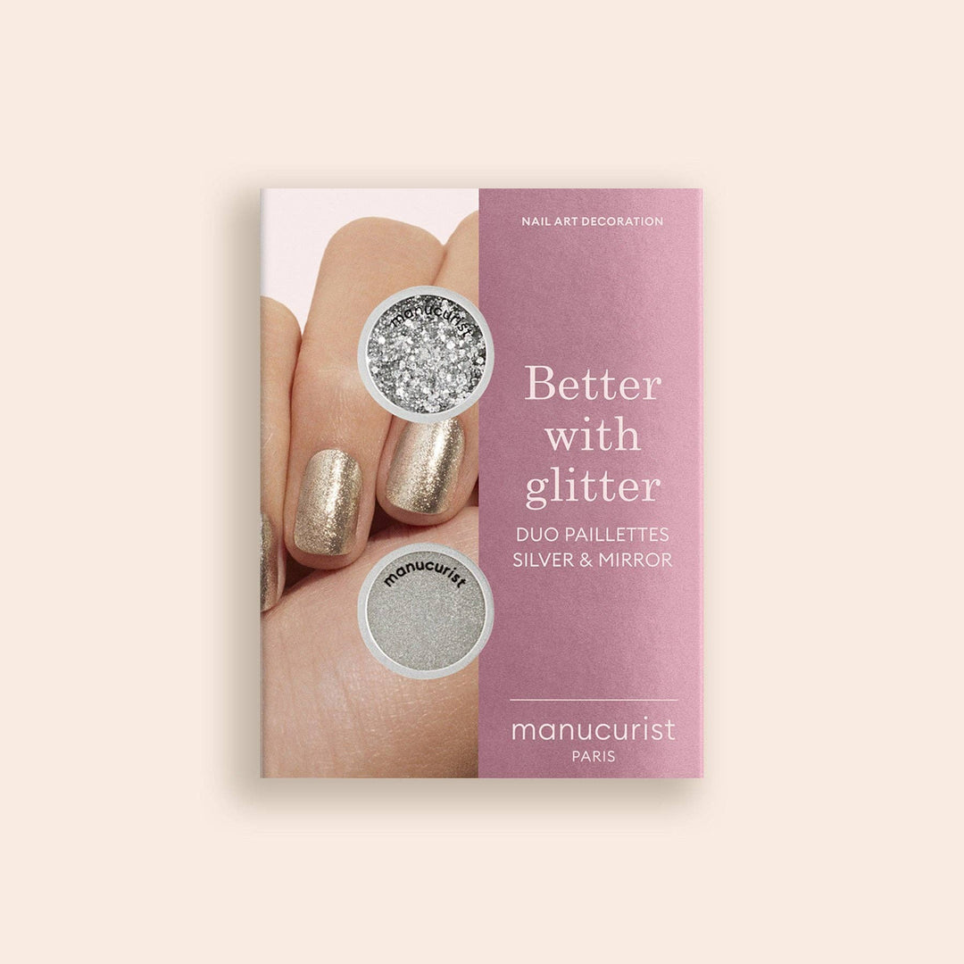 Silver &amp; Mirror Glitter Duo
