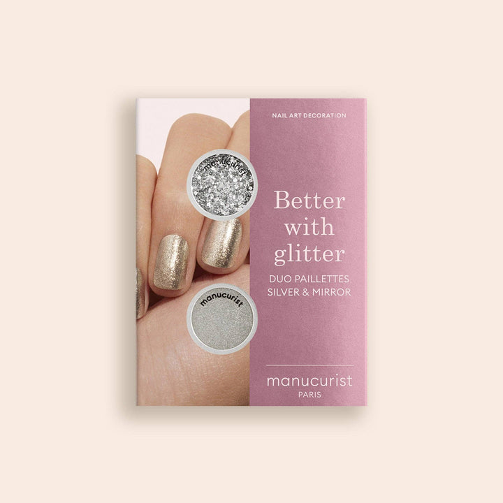 Silver &amp; Mirror Glitter Duo