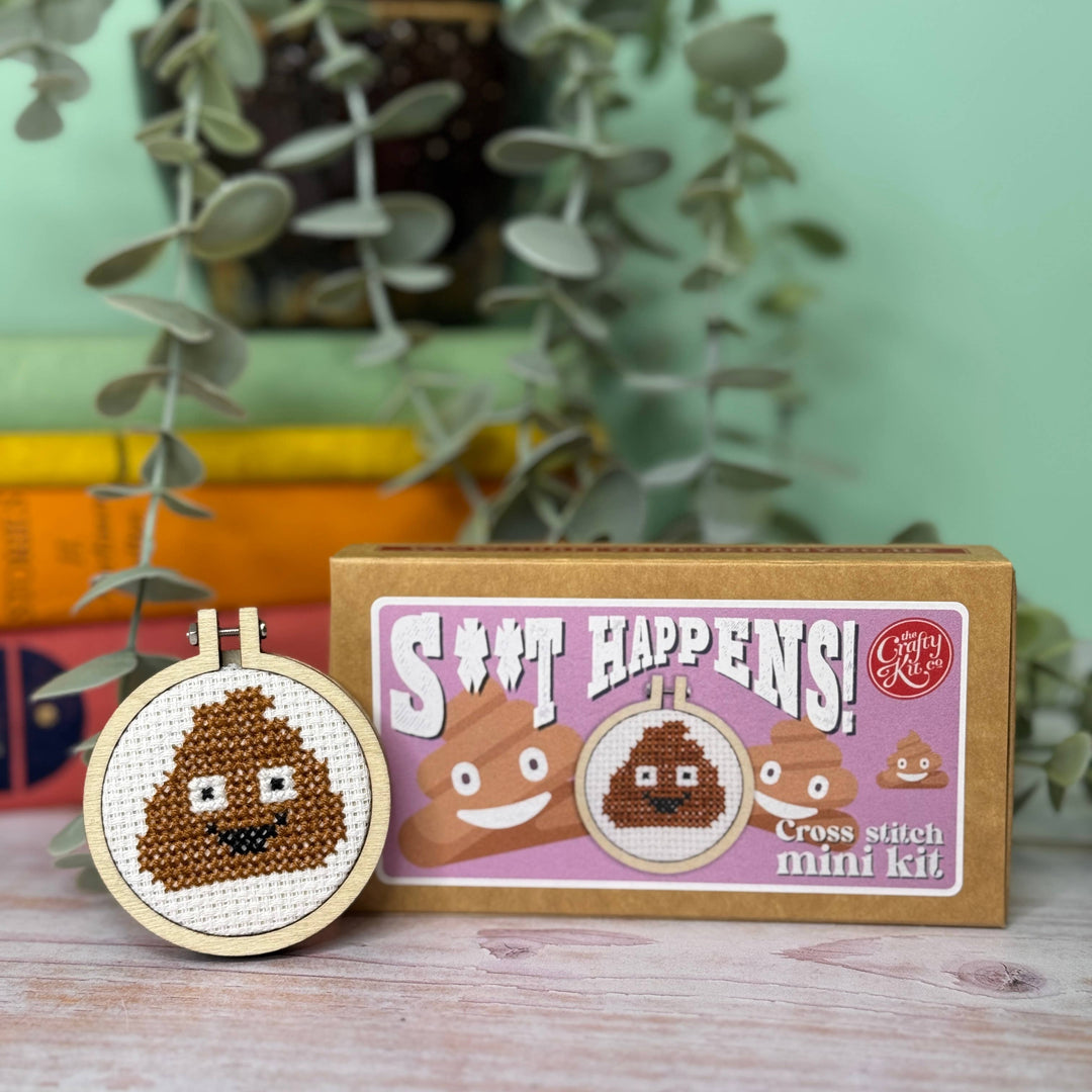 S**t Happens! Mini Cross Stitch Kit