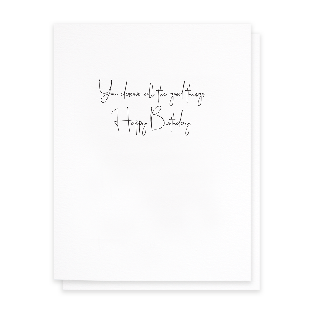 All the Good Things Birthday Card