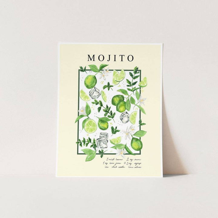 Mojito Watercolor Art Print