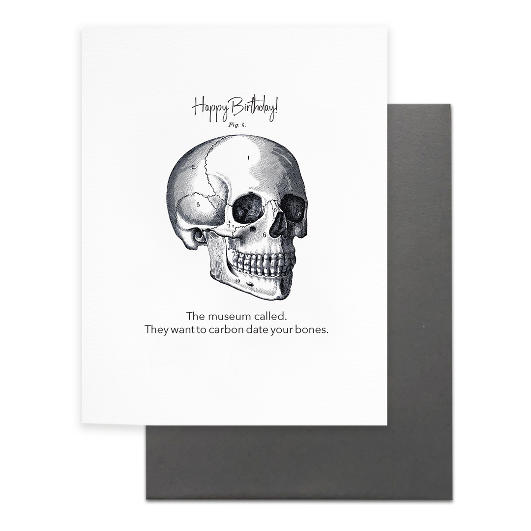 Carbon Date Your Bones Card