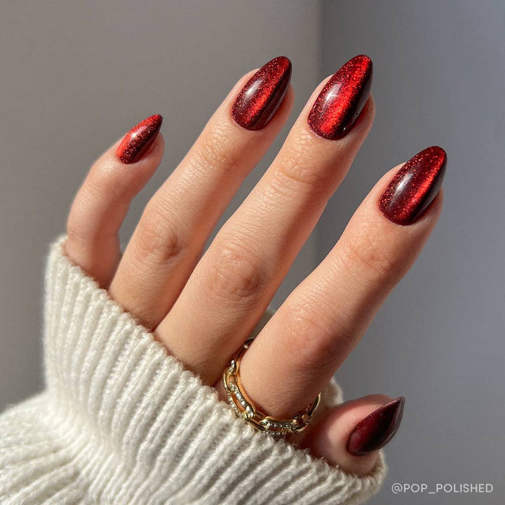Ruby Slipper Press-On Nails | Sparkle Red