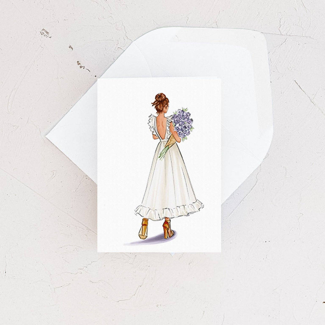 Spring Ruffles Fashion Mini Card