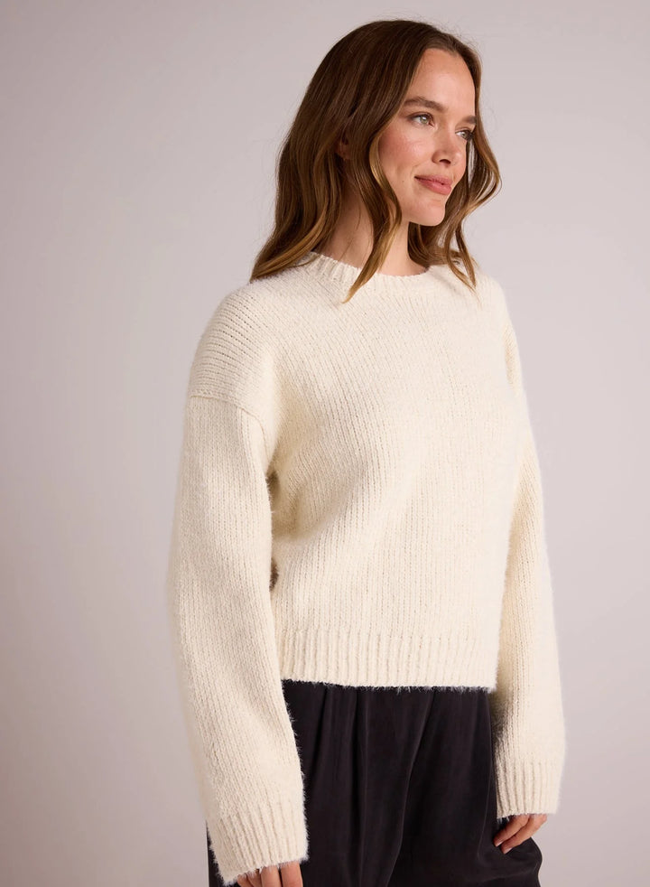 Drop Shoulder Sweater - Winter White