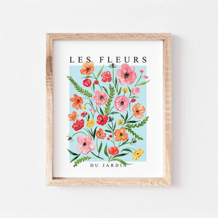 Les Fleurs Watercolor Art Print