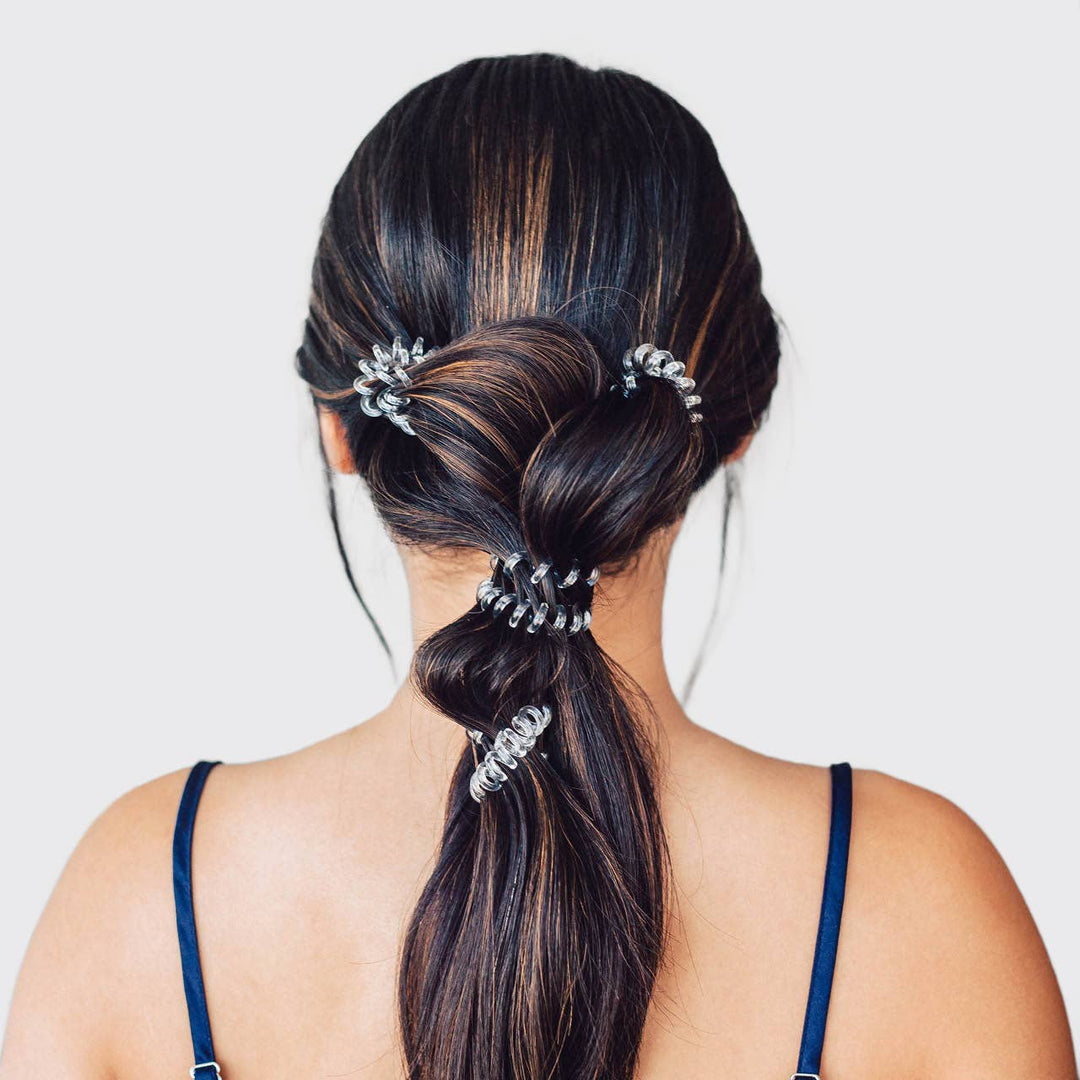 Clear Spiral Hair Ties