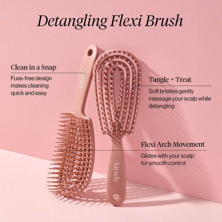 Detangling Flexi Brush - Terracotta