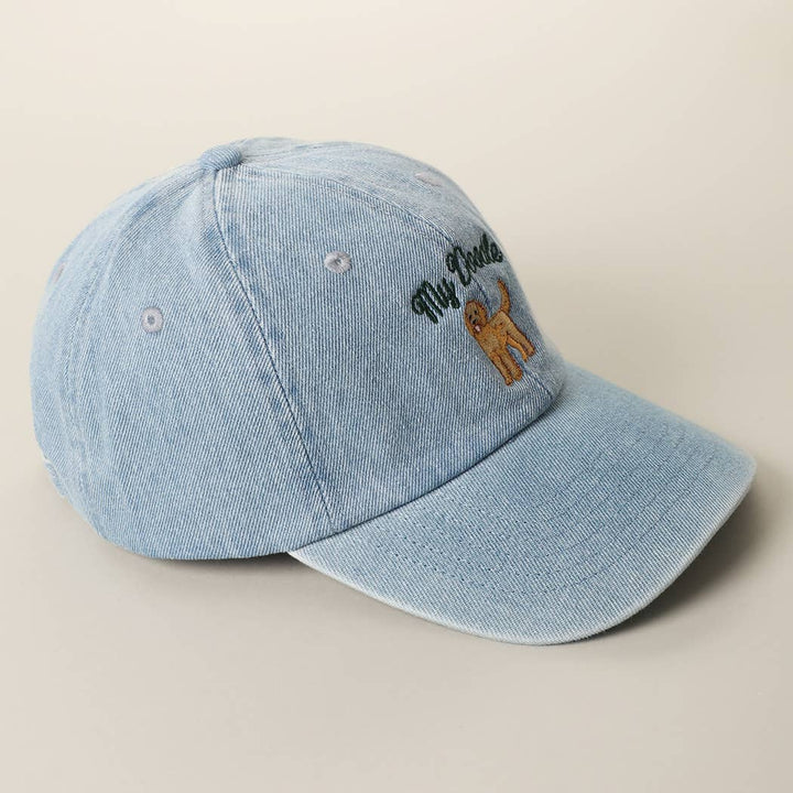 My Doodle Denim Baseball Cap