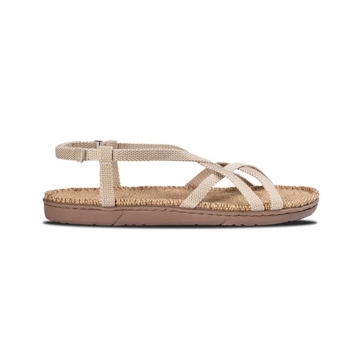 Shangies Women #2 Jute Sandal – Pearly Shades (Beige)