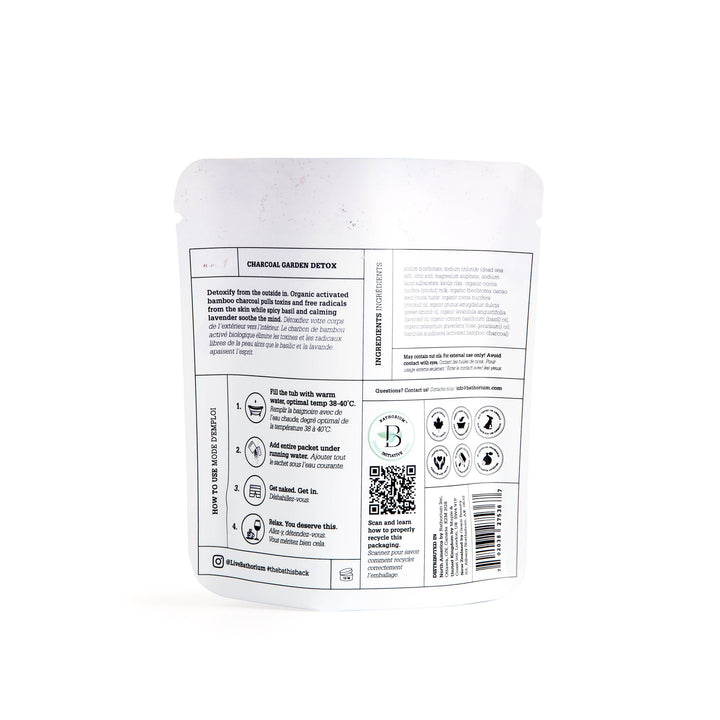 Charcoal Garden Detox Crush Bath Soak